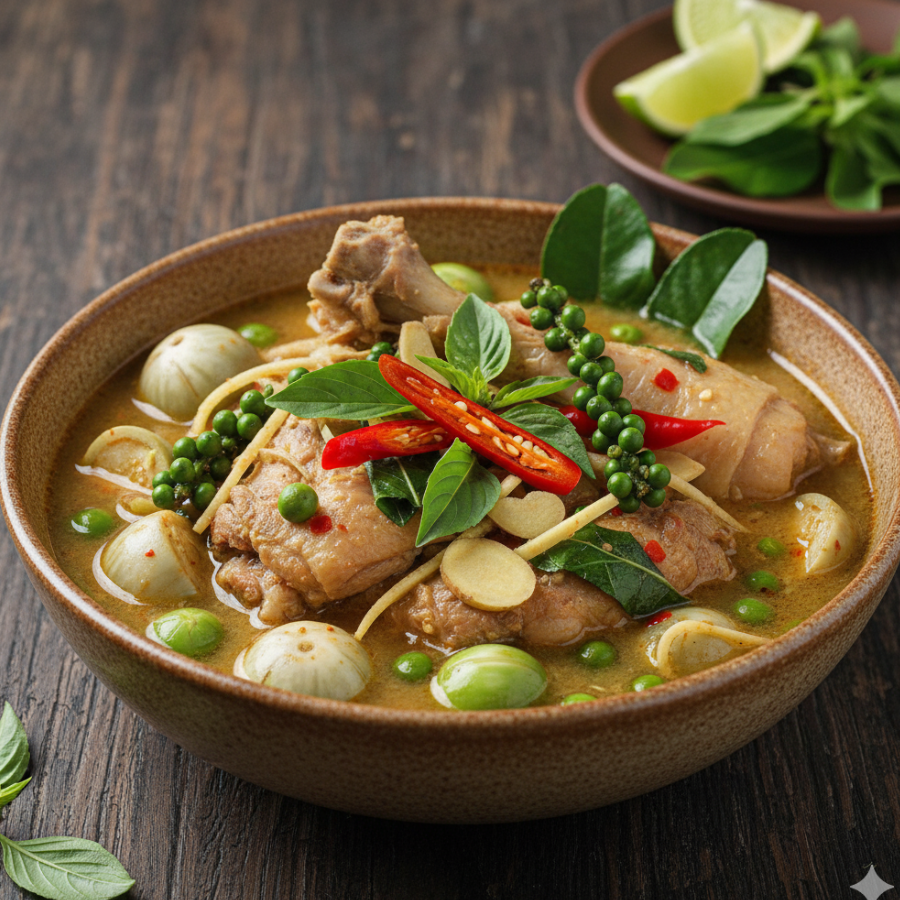 เมนูอาหารคีโต แกงป่าไก่